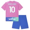 Original Trikotsatz AC Mailand Rafael Leao 10 Ausweichtrikot 2023-24 Für Kinder